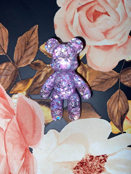 Purple Glitter Teddy